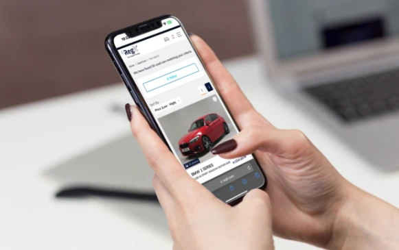 Viewing a vehicle on our mobile application